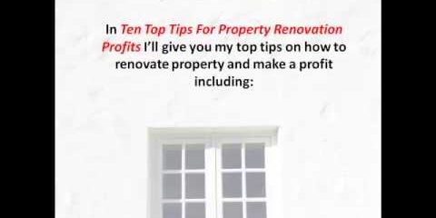 10 Top Tips For Property Renovation Profits