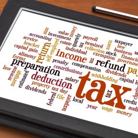 tax  word cloud